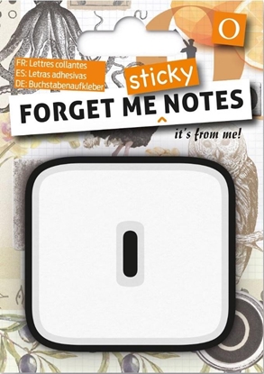 Изображение IF Forget me sticky notes kart samoprzylepne litera O