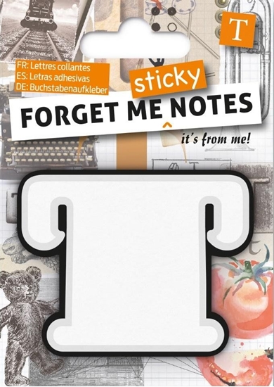 Изображение IF Forget me sticky notes kart samoprzylepne litera T
