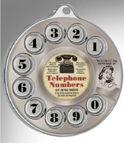 Изображение IF Tarcza telefonu - zakadki do ksiki 0-9