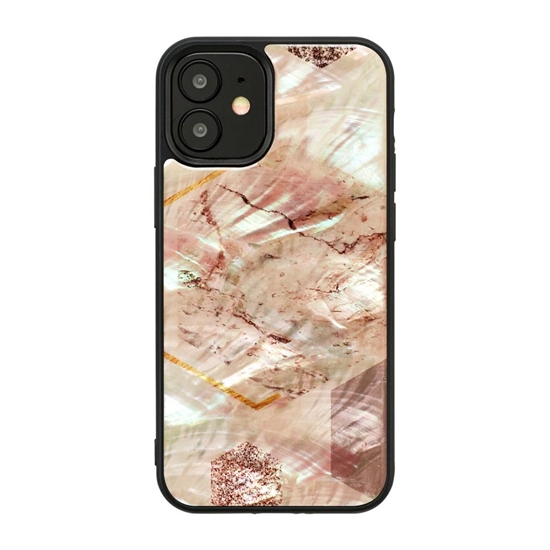 Изображение Ikins Apple case for Apple iPhone 12 mini pink marble