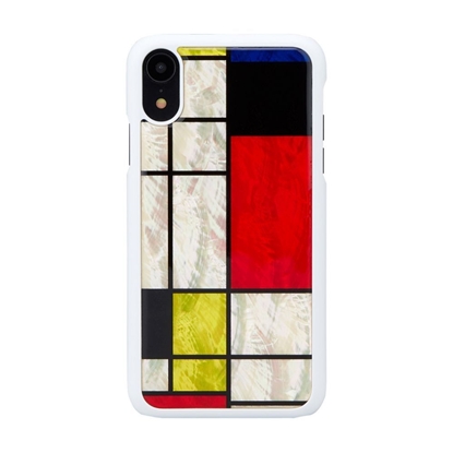 Attēls no Ikins Apple SmartPhone case iPhone XR mondrian white