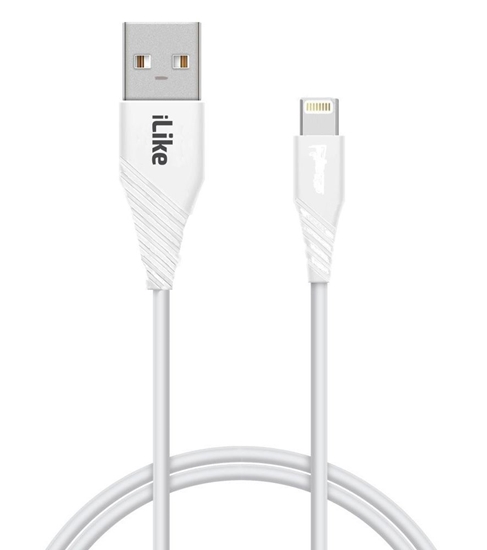 Picture of iLike - iLike Evelatus Charging Cable for lightning devices CCI01 White