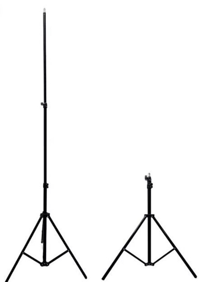 Picture of iLike 21M Premium Stable Metal Tripod Stand 2.1m max 1/4 screw Led Ring / Camera fix Black