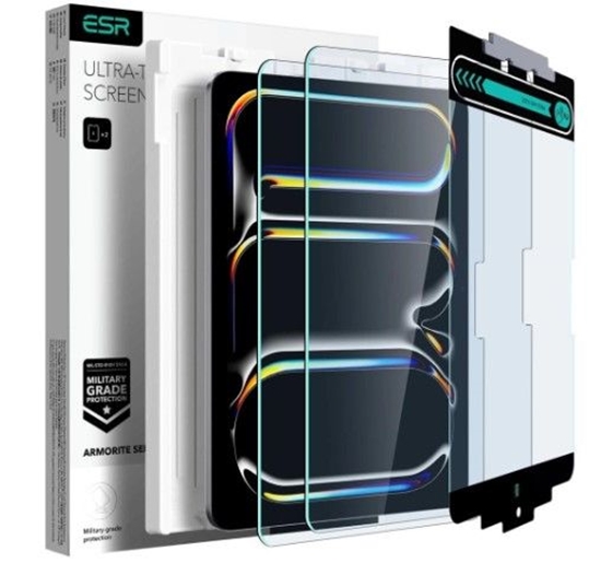 Picture of iLike Apple ESR Armorite tempered glass for iPad Pro 13'' 2024 - 2 pcs. Transparent