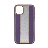 Picture of iLike Apple iPhone 11 Diamonds and Leather Case Purple