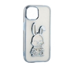 Picture of iLike Apple iPhone 11 Silicone Case Print Desire Rabbit Blue