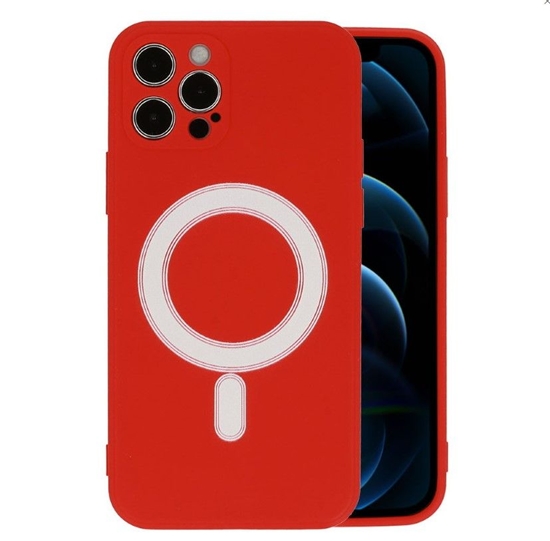 Picture of iLike Apple iPhone 12 Pro silicone case magcase Red