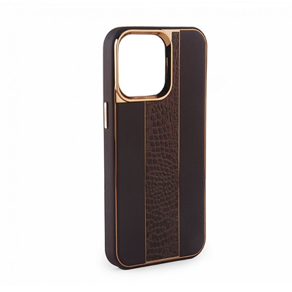 Изображение iLike Apple iPhone 13 Leather Case Customized Brown