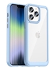 Picture of iLike Apple iPhone 14 Pro Max hard case with a gel frame Translucent Blue