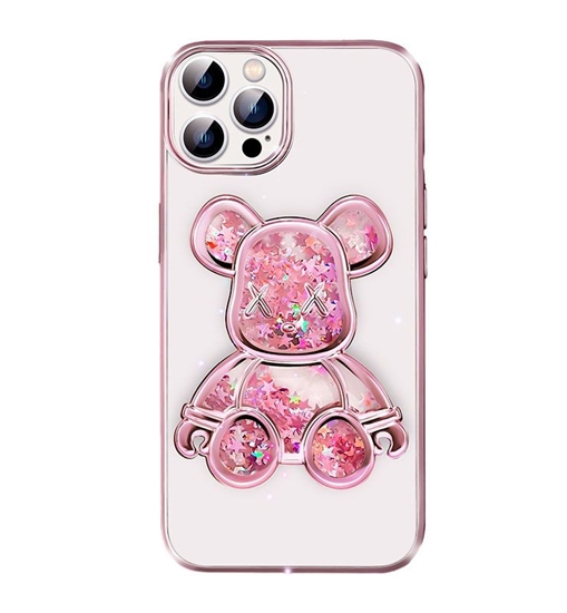 Изображение iLike Apple iPhone 14 Pro Silicone Case Print Desire Bear Pink