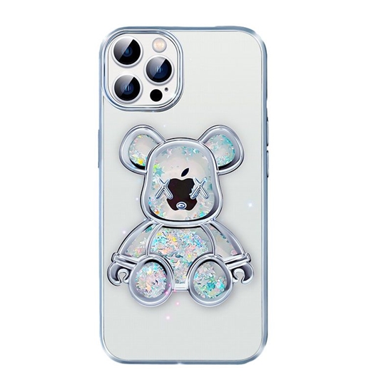 Изображение iLike Apple iPhone 14 Pro Silicone Case Print Desire Bear Silver