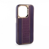 Picture of iLike Apple iPhone 15 Leather Case Customized Plum
