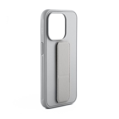 Picture of iLike Apple iPhone 15 Plus Silicone Case with stand Silver