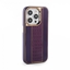 Picture of iLike Apple iPhone 15 Pro Leather Case Customized Plum