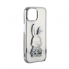 Изображение iLike Apple iPhone 15 Pro Silicone Case Print Desire Rabbit Silver