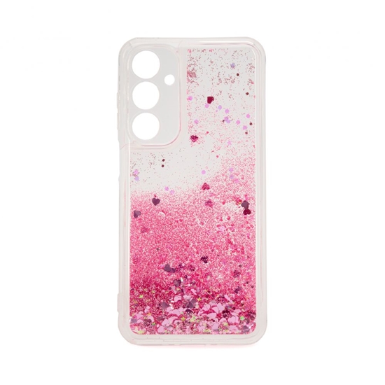 Picture of iLike Samsung Galaxy A15 Silicone Case Water Glitter Pink