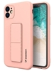 Picture of iLike Samsung Galaxy A22 5G Kickstand Case Silicone Stand Cover Pink