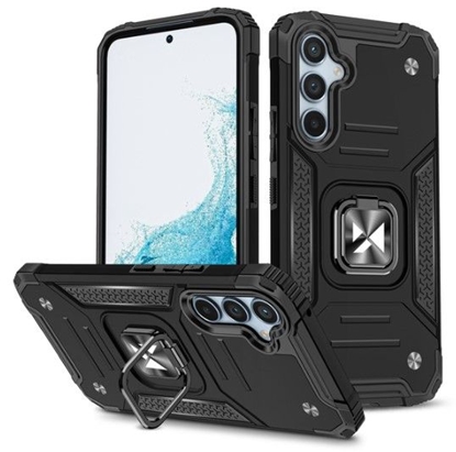 Attēls no iLike Samsung Galaxy A34 5G Ring Armor case Black