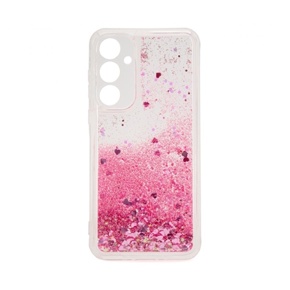 Attēls no iLike Samsung Galaxy A35 Silicone Case Water Glitter Pink