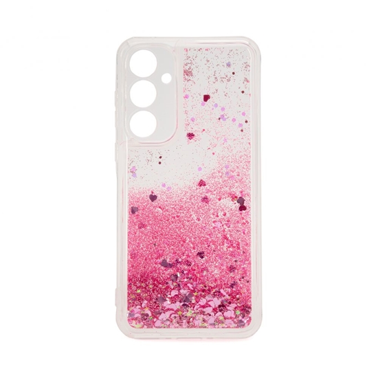 Изображение iLike Samsung Galaxy A35 Silicone Case Water Glitter Pink