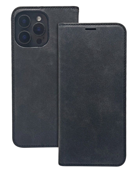 Изображение iLike Samsung Galaxy A55 5G Smart Suede case Black