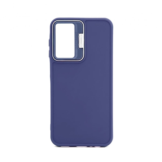Picture of iLike Samsung Galaxy A55 Hybrid case With Camera Stand Blue