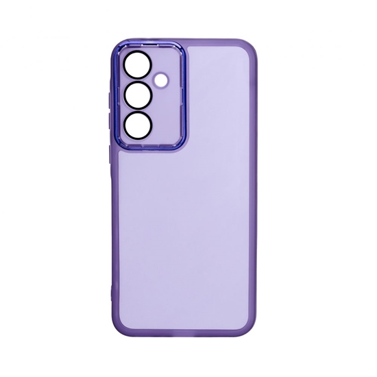 Изображение iLike Samsung Galaxy A55 Transparent Case and Camera Protection Purple
