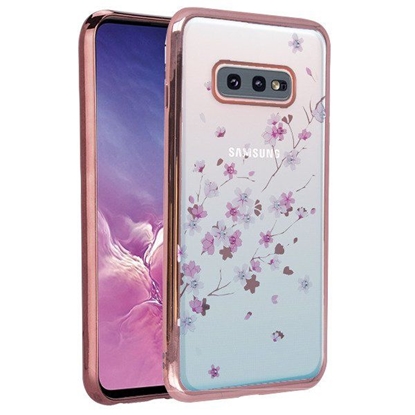 Attēls no iLike Samsung Galaxy S10E G970 Flower Rose Gold