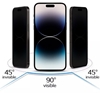 Picture of iLike Samsung GALAXY S23 TEMPERED PRIVACY GLASS (WITH CUTOUT FOR READER) Black