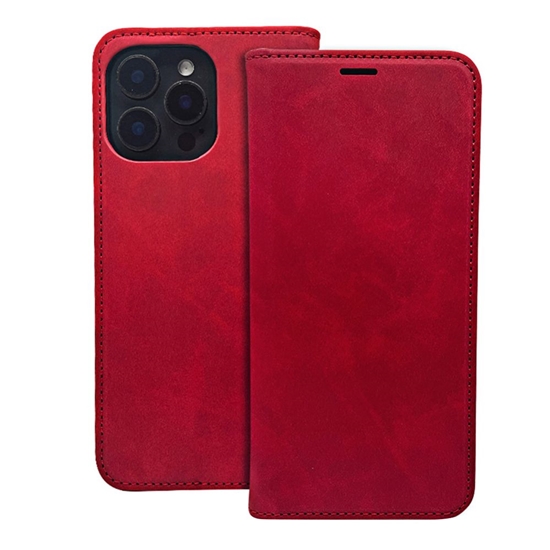 Picture of iLike Samsung Galaxy S25 Smart Suede Book case Red