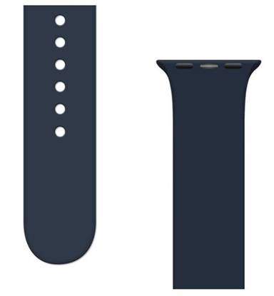 Изображение iLike Silicone Strap APS Silicone Watch Band Ultra / 8/7/6/5/4/3/2 / SE (45/44 / 42mm) Strap Watchband Dark Blue