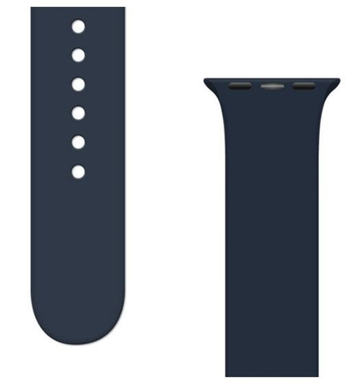 Изображение iLike Silicone Strap APS Silicone Watch Band Ultra / 8/7/6/5/4/3/2 / SE (45/44 / 42mm) Strap Watchband Dark Blue
