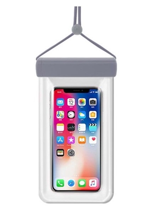 Picture of iLike Universal Waterproof phone pouch 115 mm x 220 mm pool beach bag Gray