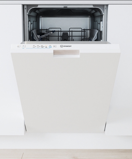 Изображение INDESIT Dishwasher | IN2ID10CS80 | Built-in | Width 44.8 cm | Number of place settings 10 | Number of programs 5 | Energy efficiency class D | White
