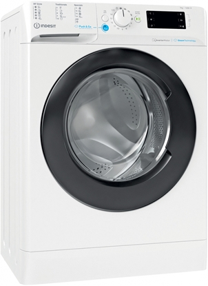 Attēls no INDESIT | Washing machine | BWSE 71295X WBV EU | Energy efficiency class B | Front loading | Washing capacity 7 kg | 1200 RPM | Depth 43.5 cm | Width 59.5 cm | Display | Big Digit | White