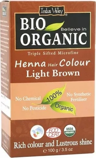 Picture of Indus Valley Indus Valley Farba do wosów na bazie henny jasny brz - 100 g