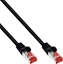 Изображение INLINE BULK 40er Patchkabel S-FTP PiMf Cat.6 250MHz PVC Kupfer schwarz 2m