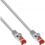 Attēls no InLine® Patchkabel, S/FTP (PiMf), Cat.6, 250MHz, PVC, Kupfer, grau, 0,6m