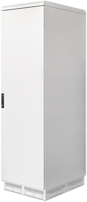 Изображение INTELLINET IP55 48,26cm 19Zoll Netzwerkschrank mit integrierten Lftern 42HE 800mm tief staub- und wasserdicht montiert grau RAL7035