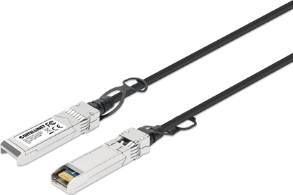 Изображение Intellinet Network Solutions INTELLINET SFP+ 10G Passives DAC Twinax-Kabel SFP+ auf SFP+ 0,5 m HPE-kompatibel Direct Attach Copper AWG 30 schwarz