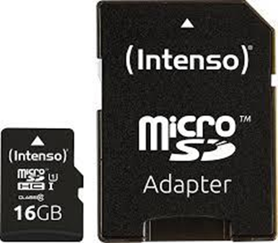 Picture of Intenso microSDHC Card      16GB C10 UHS-I Premium with Adapter