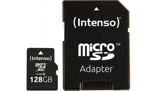 Picture of Intenso microSDXC          128GB C10 + Adapter