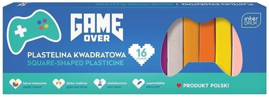 Picture of Interdruk Plastelina kwadratowa 16 kolorów Game Over