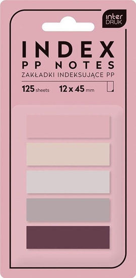 Picture of Interdruk Zakadki indeksujce PP Nude 125szt mix
