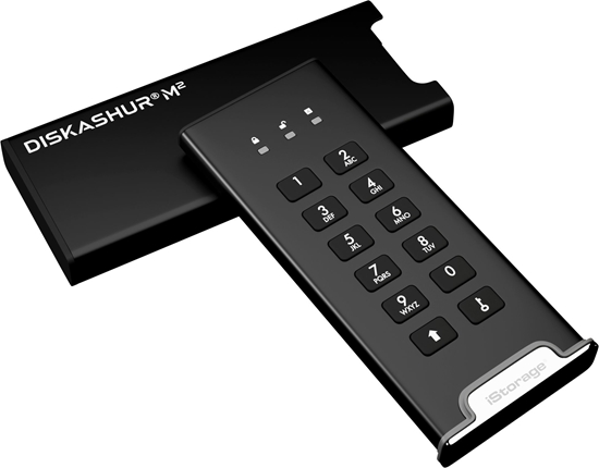Изображение iStorage diskAshur M2 PIN 1 TB USB Type-A / USB Type-C 3.2 Gen 1 (3.1 Gen 1) Czarny