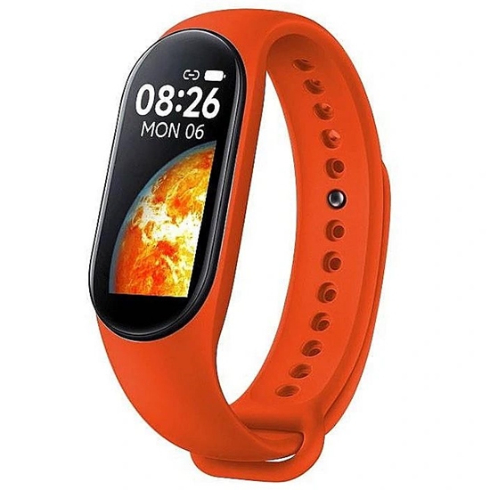 Picture of iWear SM7 Smart Bracelet 0.96'' TFT - Fitness Tracker IP67 with HR & Blood pressure / Social / Sleep Red