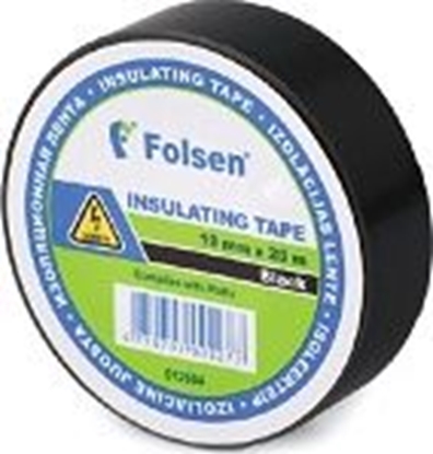 Picture of Izolācijas lenta dzeltena/zaļa 19mm x 20m PVC Fols