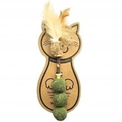 Picture of YARRO ZABAWKA DLA KOTA KULKI Z            KOCIMITKI NA PATYKU MATATABI 13cm