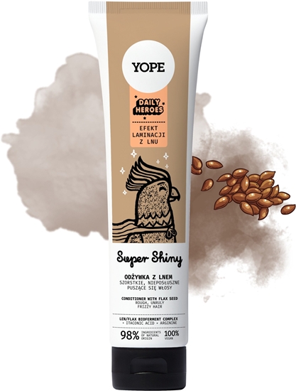Picture of YOPE_Daily Heroes Super Shiny odywka do wosów z lnem do puszcych si wosów 170ml
