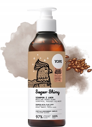 Picture of YOPE_Daily Heroes Super Shiny szampon do wosów z lnem 300ml